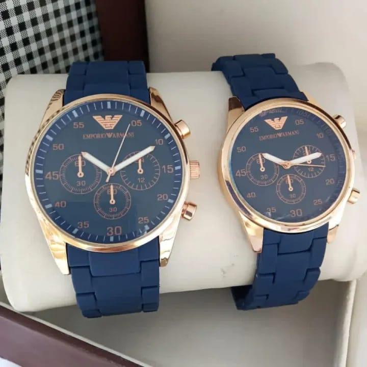 Modern Couple Watch Set – Stylish Matching Design with a Premium Look for Every Dress