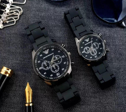 Modern Couple Watch Set – Stylish Matching Design with a Premium Look for Every Dress