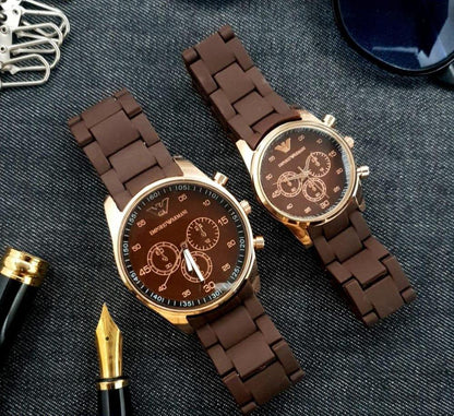Modern Couple Watch Set – Stylish Matching Design with a Premium Look for Every Dress
