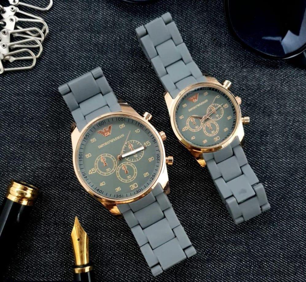 Modern Couple Watch Set – Stylish Matching Design with a Premium Look for Every Dress