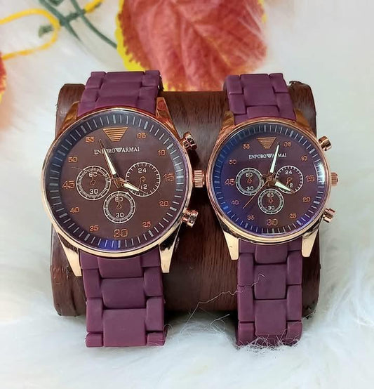 Modern Couple Watch Set – Stylish Matching Design with a Premium Look for Every Dress