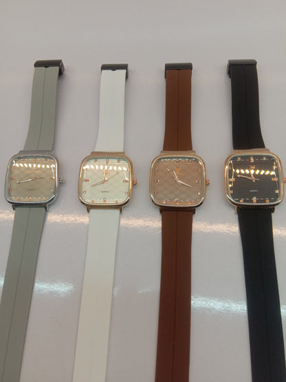 Royal Silicone-Strap Watches with Master-Lock With Multi-Color Sport & Casual Use