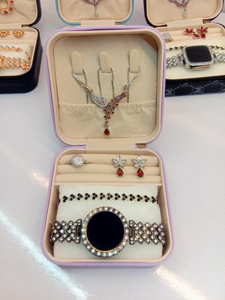 Top Trending Touch Watch With Beautiful Bracelet + Jewellery Set + Gift Box Packaging For Girls & Women