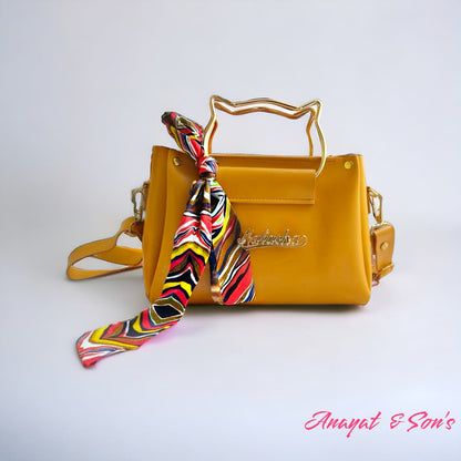 Top Trending Cat Handle Shoulder Bags, Crossbody Bags With Beautiful Tie and Buckle, Latest Design Hand Bags, For All Beautiful Girls & Women