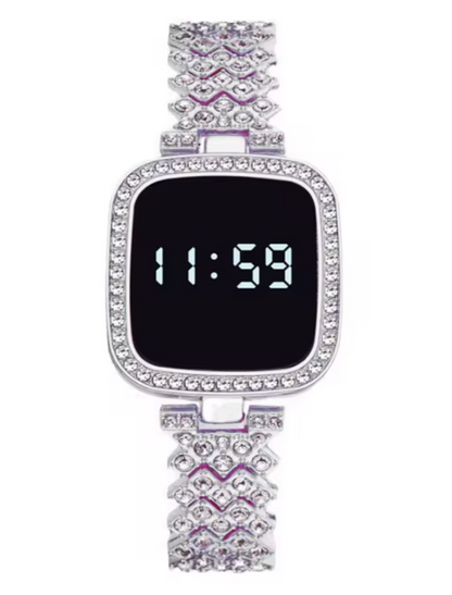 Top Trending Touch Screen LED Watch With Beautiful Bracelet & Gift Box Packaging Modern Style For Girls & Women